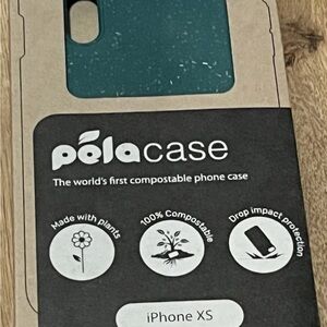Pela Compostable Case for iPhone XS - Green New in Box
